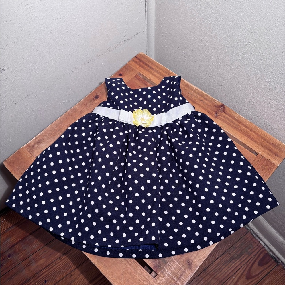 La Princess Polka Dot Dress 12 Months